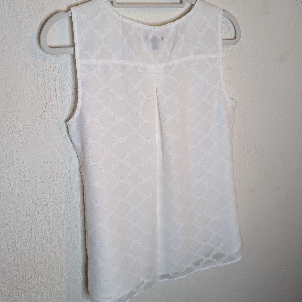 Talbots Sheer Tank Top Size Medium Petite - Picture 5 of 12